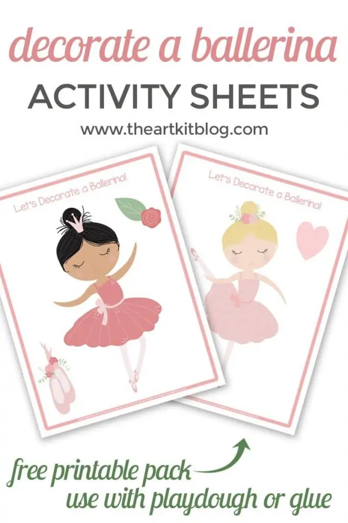 decorate a ballerina activity sheets