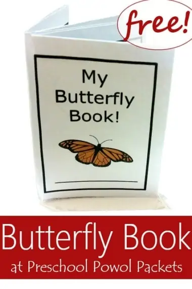 FREE Printable Preschool Butterfly Book