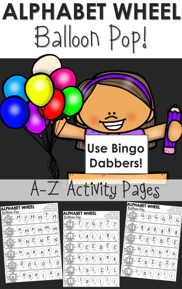 free printable alphabet balloon activity sheets homeschool giveaways