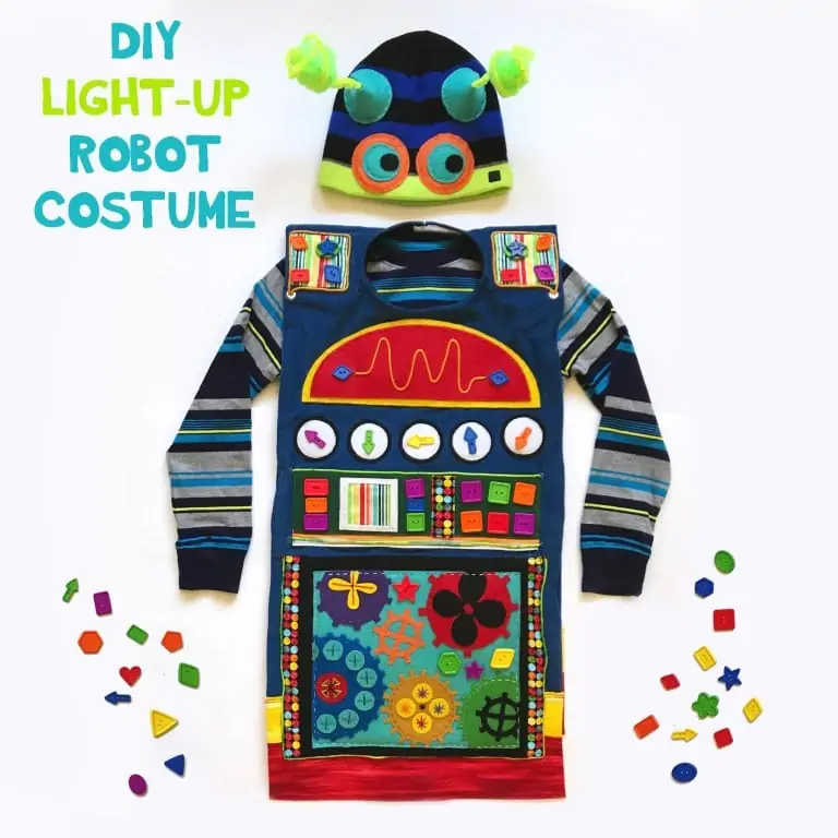 DIY Light-Up Robot Costume