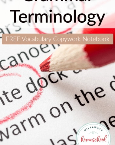 Grammar-Terminology-Copywork