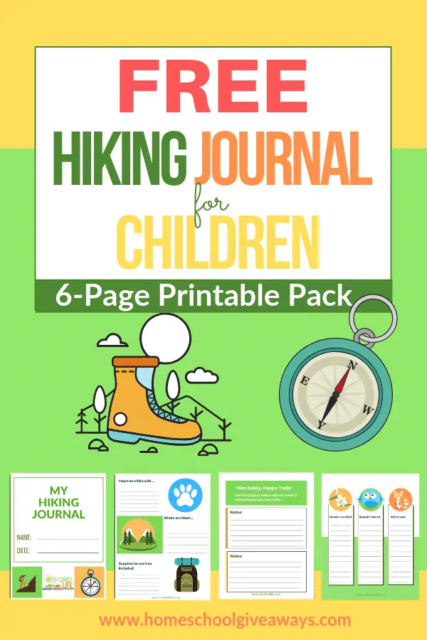 Free 6-Page Printable Hiking Journal for Children