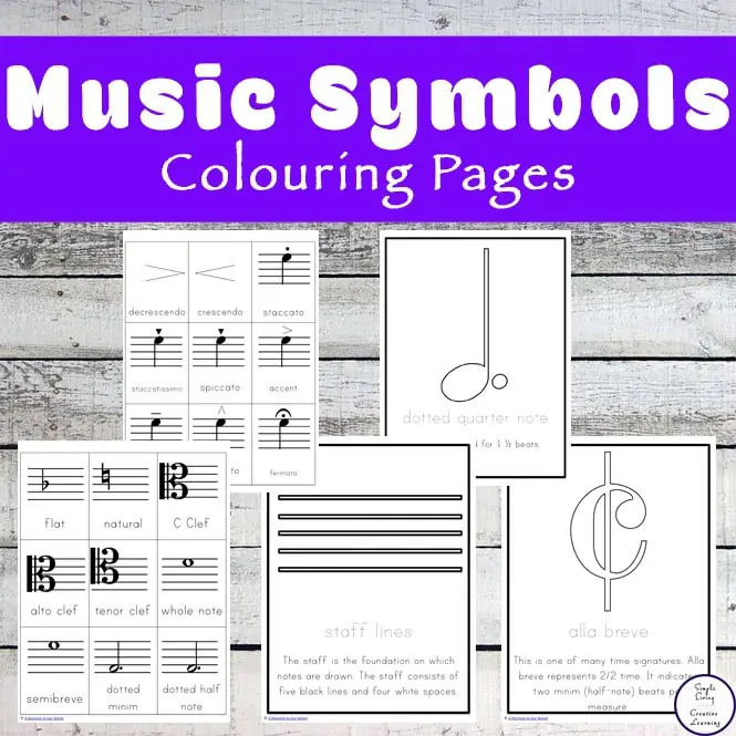 Music Symbols Coloring Pages