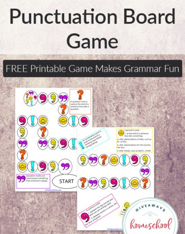 Pick the Punctuation Board Game2