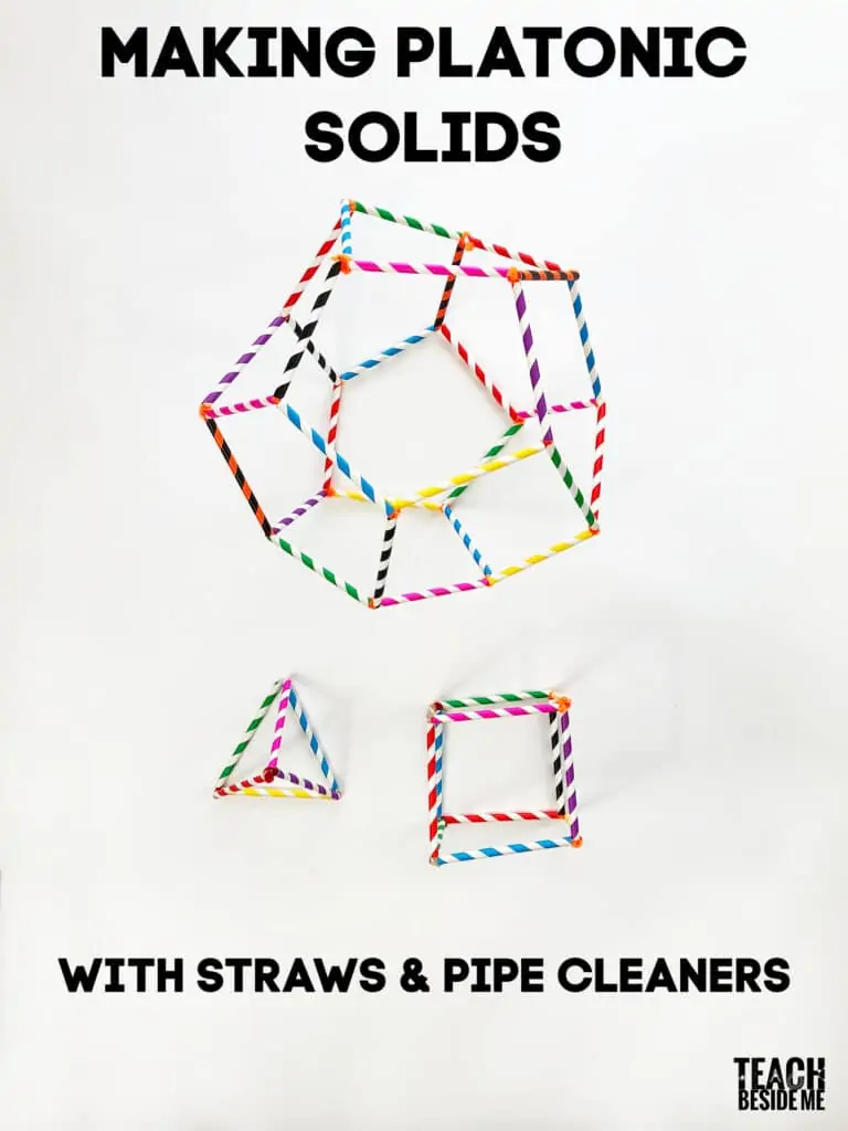 Making Platonic Solids with Straws & Pipe Cleaners