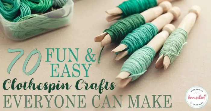 70 Fun & easy Clothespin Crafts Everyone Can Make