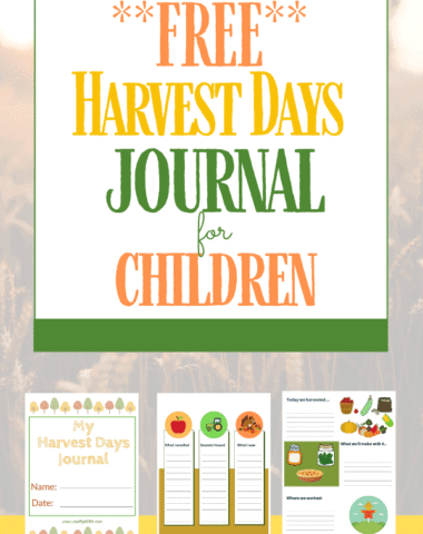 Fun Harvest Activities and Free Harvest Journal