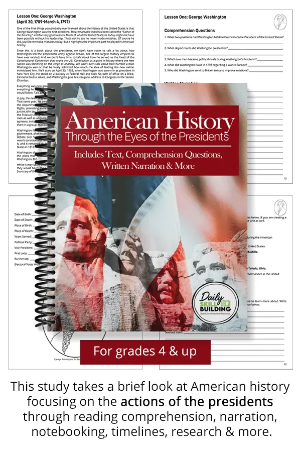 American History workbook cover for grades 4 & Up