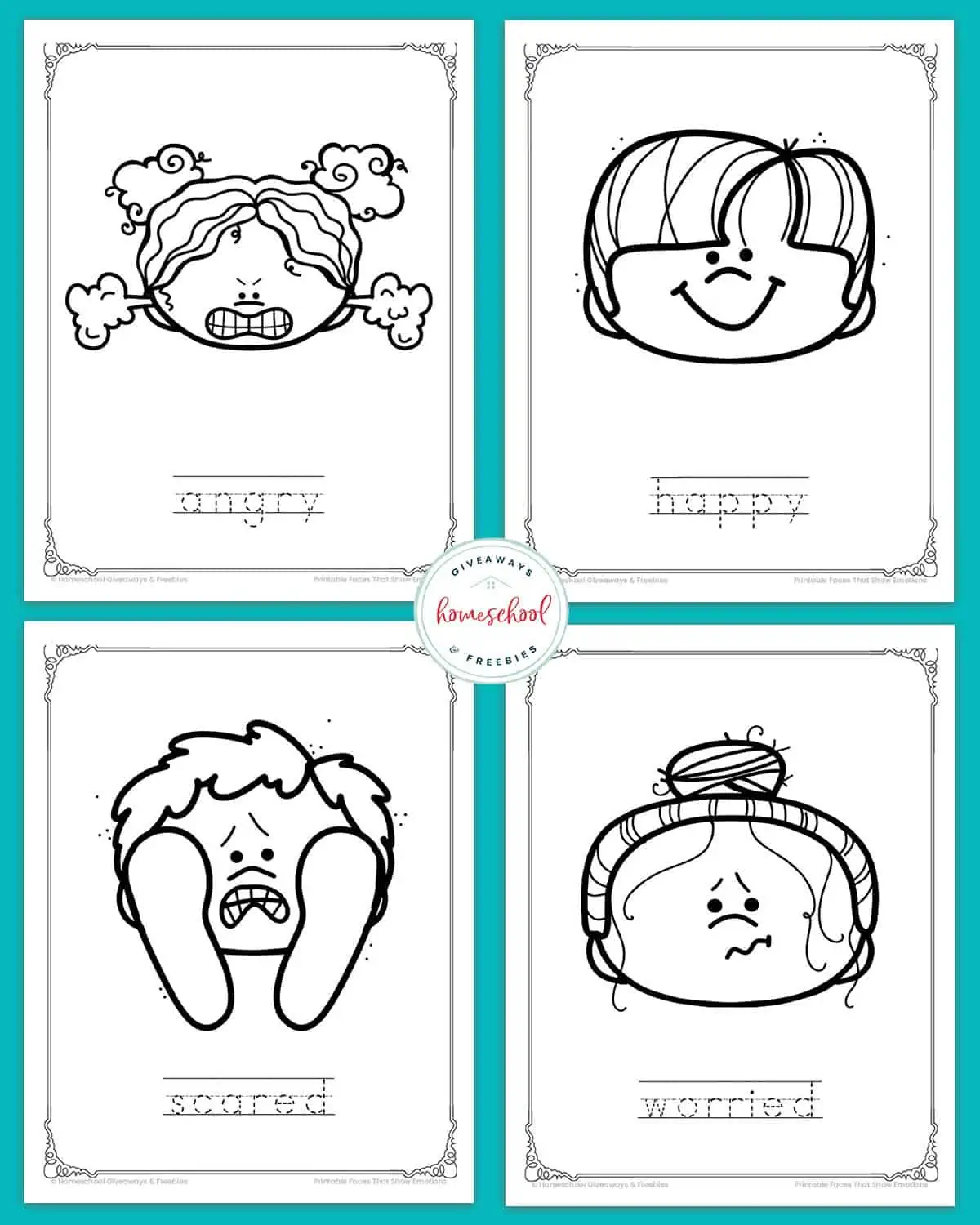 Free Feeling Faces Printable Fun Emotions Chart Printables For Everyone