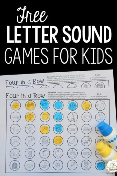 Letter Sound Games for Kids printables