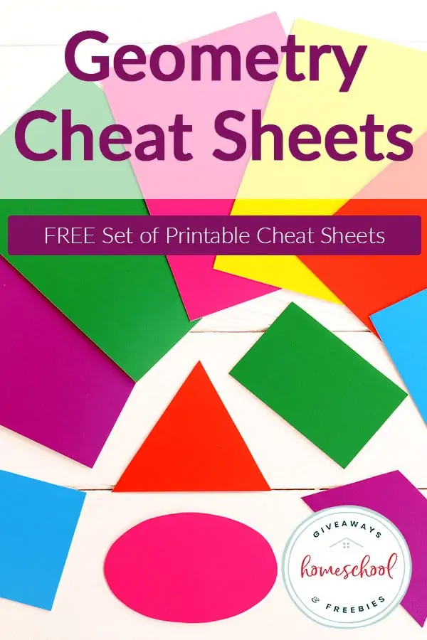 Geometry Cheat Sheets Free Set of Printable Cheat Sheets