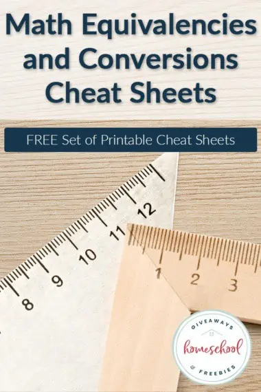 FREE Math Equivalencies and Conversions Cheat Sheets
