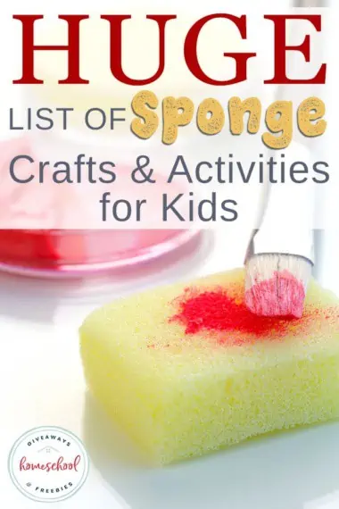 Huge List of Sponge Crafts & Activities for Kids