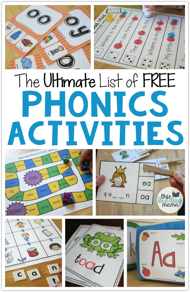 The Ultimate List of Free Phonics Activities