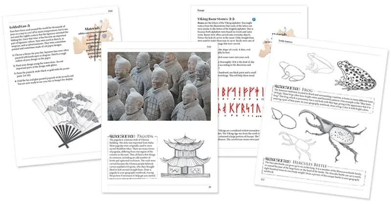 geography worksheet pages