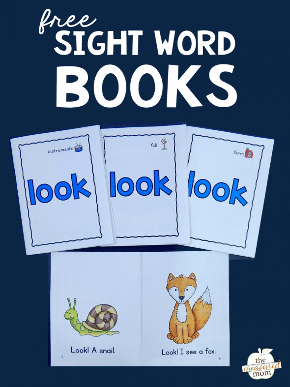 FREE Printable Sight Word Books to Teach Your Kids the Word “Look”