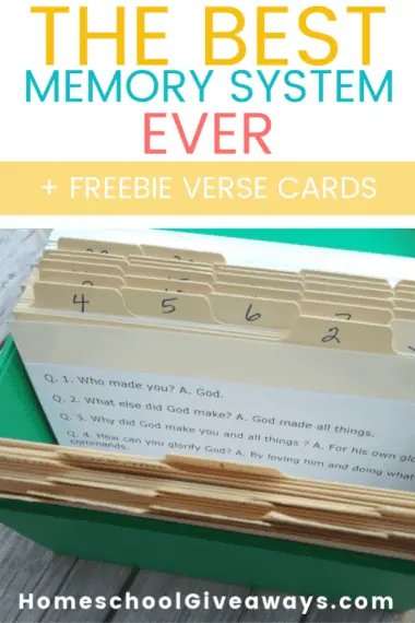 The Best Memory System Ever + Freebie Verse Cards