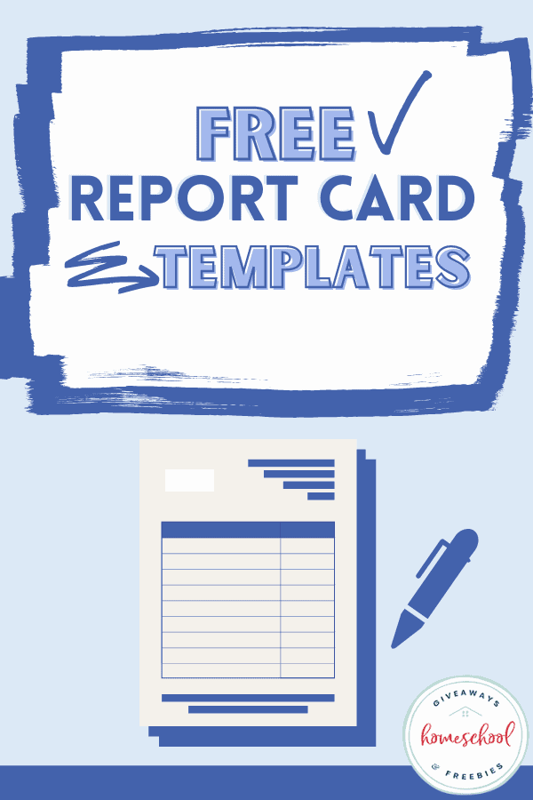 Free report card templates