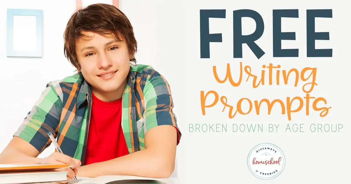 FREE Writing Prompts Broken Down by Age Group