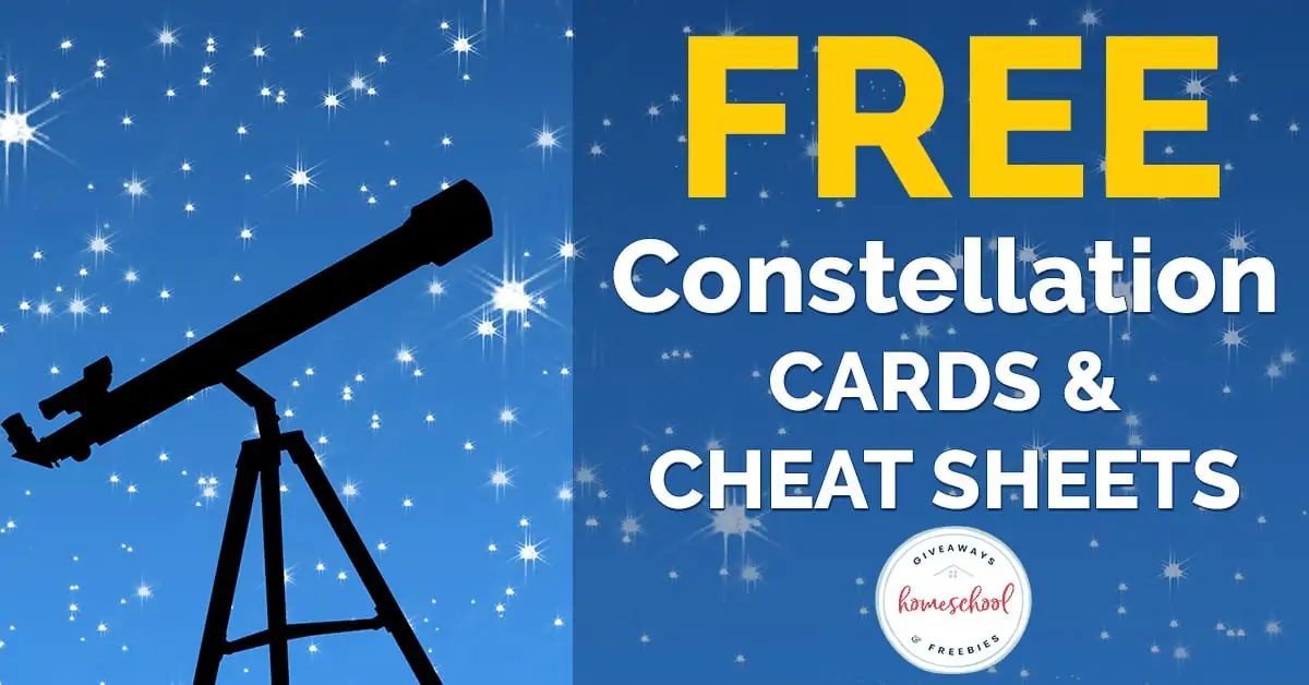 FREE Constellations Cards and Cheat Sheets