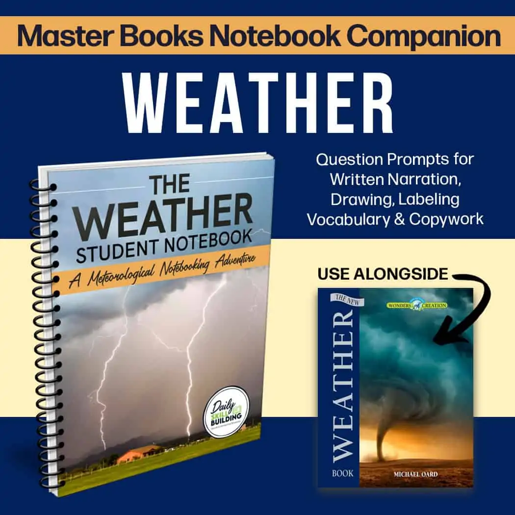 Master Books Notebook Companion Weather Student Notebook