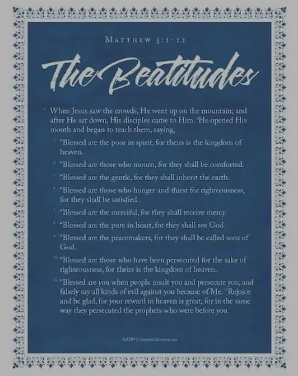 The Beatitudes page