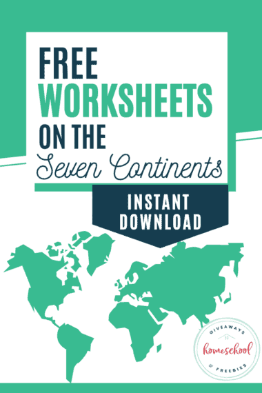 FREE Worksheets on the 7 Continents with Instant Download