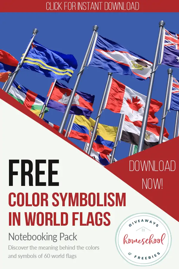 Free Color Symbolism in World Flags Notebooking Unit