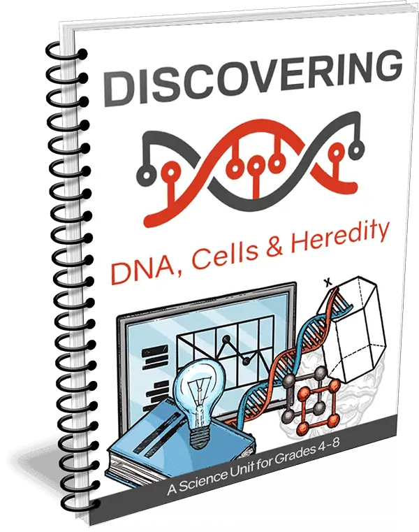 Discovering DNA, Cells & Heredity workbook cover