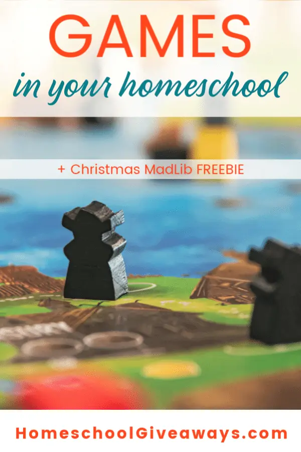 Games in Your Homeschool + Christmas MadLib Freebie