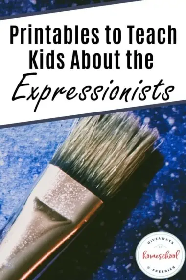 Printables to Teach Kids About the Expressionists