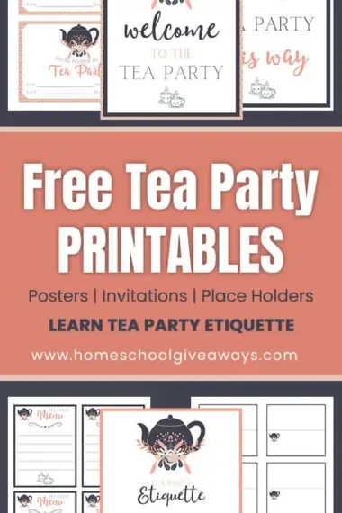 Free Tea Party Printables