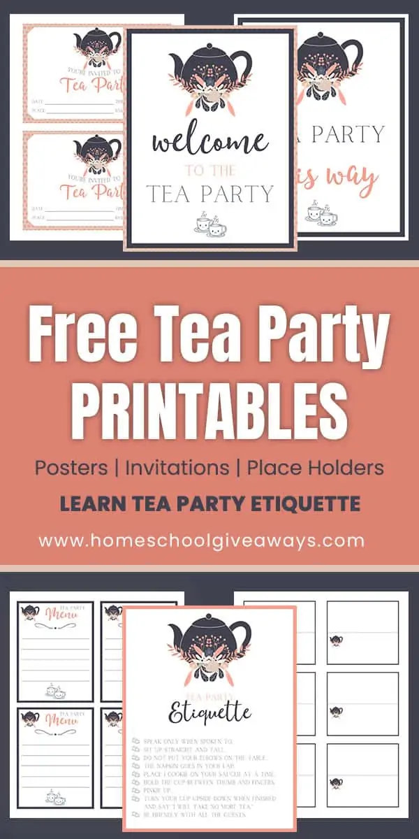Free Tea Party Printables