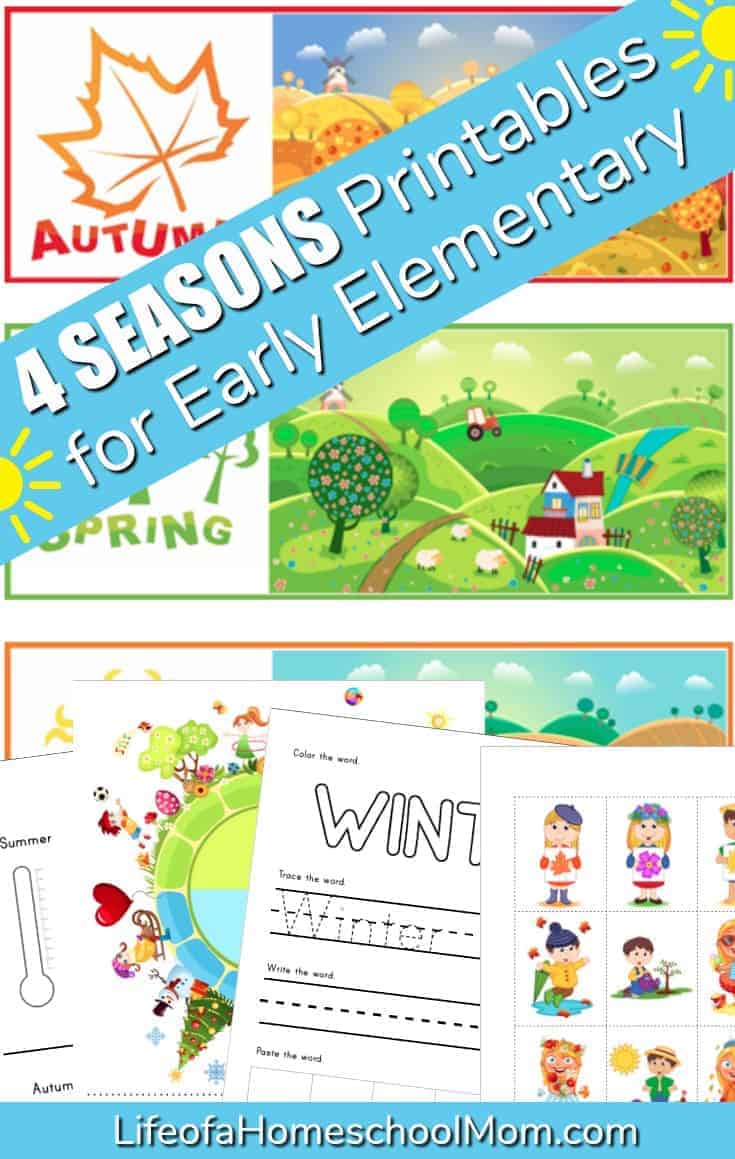 4 Seasons Printables for Early Elementary
