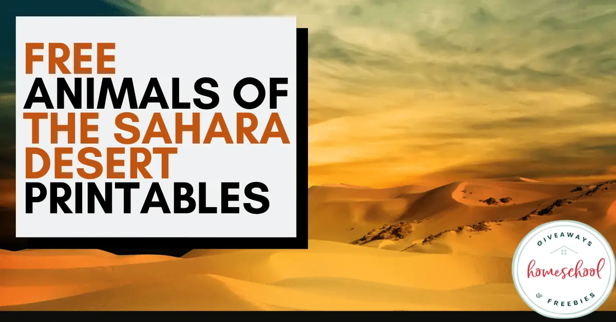 Free Animals of the Sahara Desert Printables