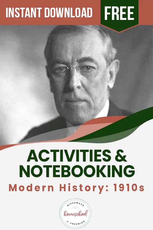 Activities & Notebooking Modern History: 1910s