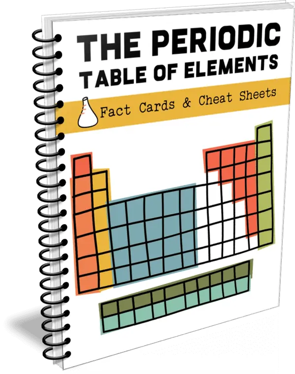 The Periodic Table of Elements Fact Cards & Cheat Sheets workbook cover