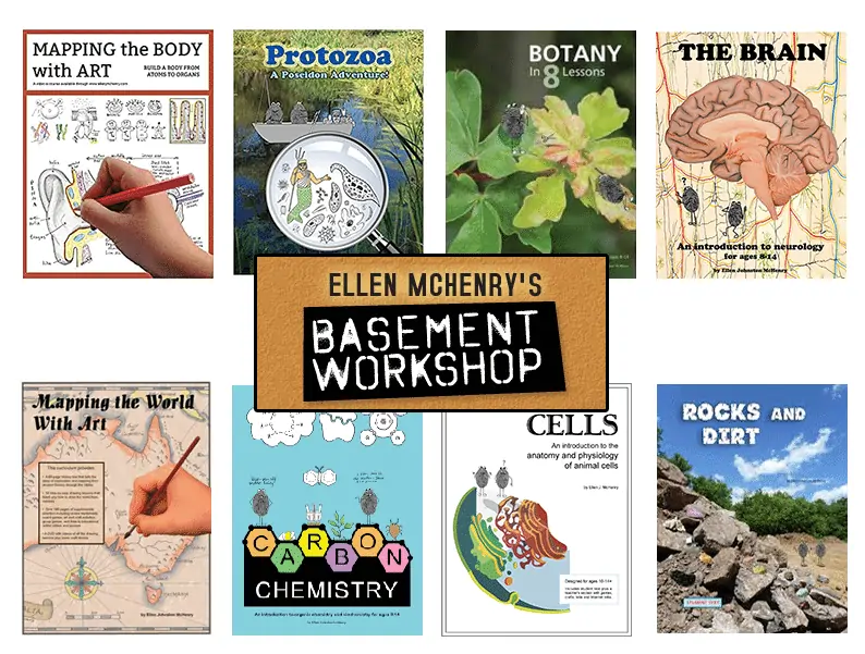 Ellen McHenry\'s Basement Workshop text with eight examples of children\'s books