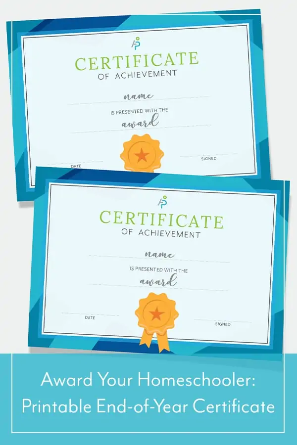 Certificates of Achievement