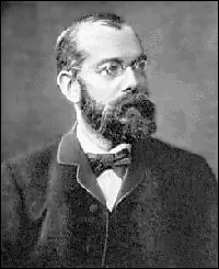 black and white photo of Robert Koch