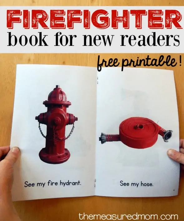 Firefighter Book for New Readers