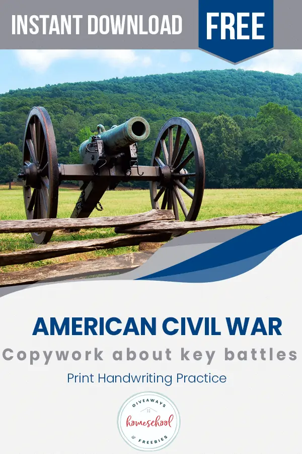 American Civil War Copywork