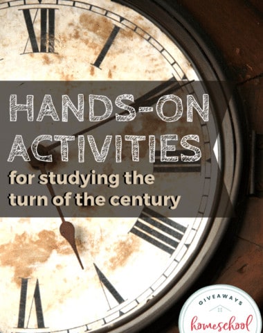 Hands-On Activities for Studying the Turn of the Century (late 1800s-early 1900s). #turnofthecenturyactivities #handsonactivities #late1800sresources #early1900sresources