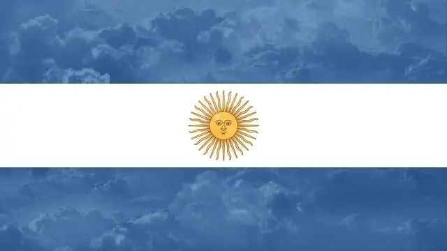 a picture of the flag of Argentina 