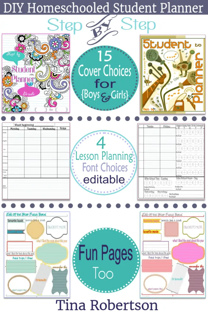 customizable student planners