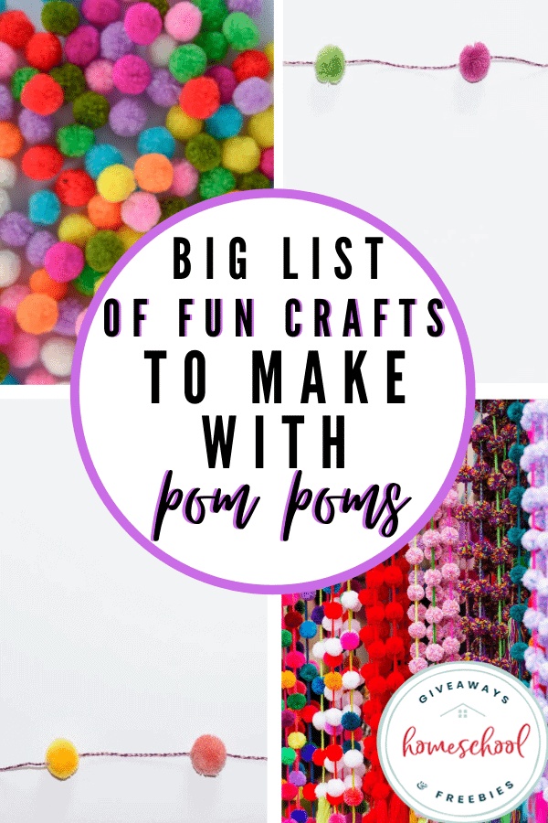 Big List of Fun Crafts to Make with Pom Poms