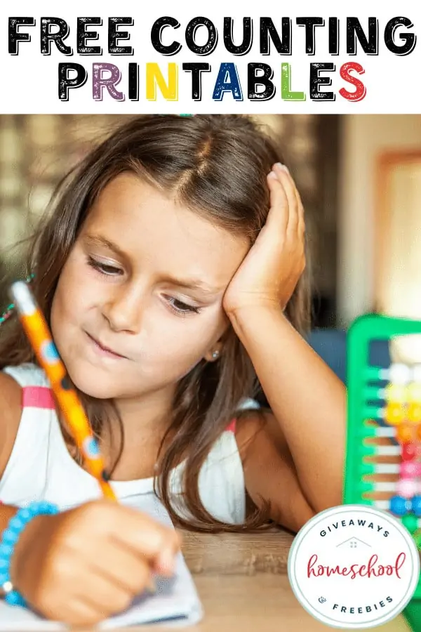 child thinking and using a pencil in front of an abacus 