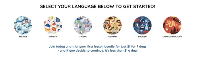 learning a new language trial advertisement