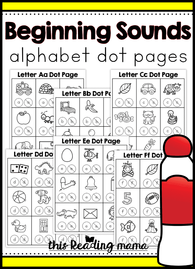 alphabet dot sample pages