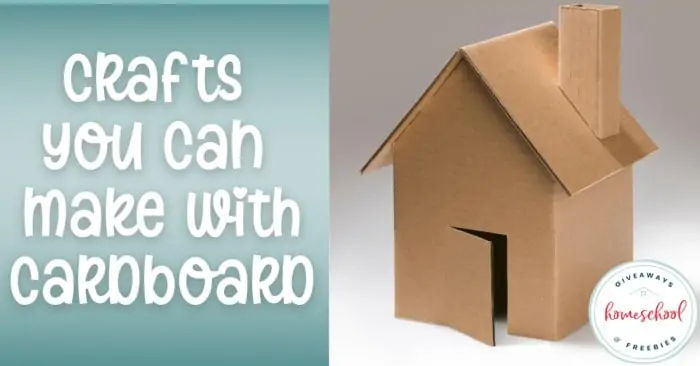 cardboard house craft with overlay - Crafts You Can Make with Cardboard